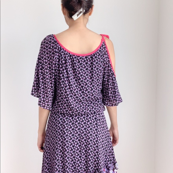 FREE PEOPLE One Off Shoulder Ruffle Dress - Picture 7 of 8